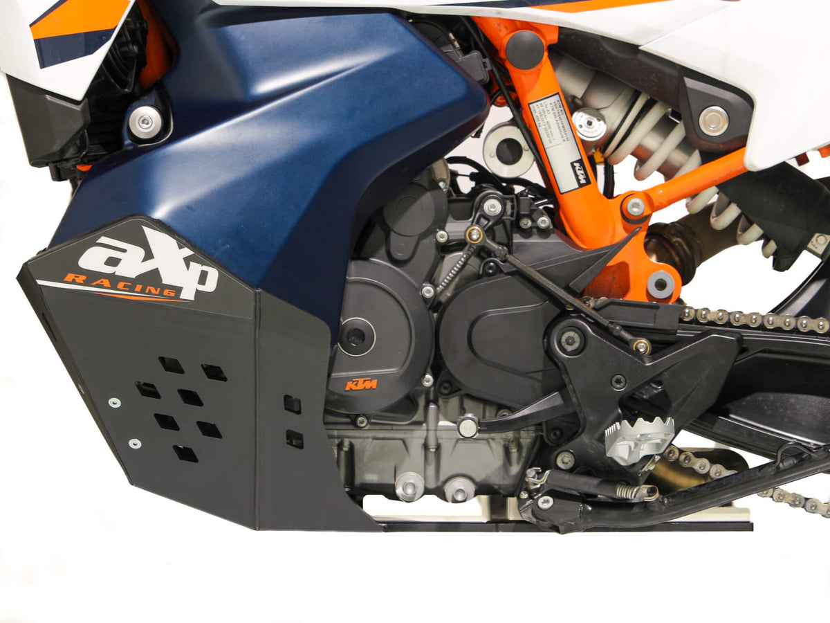 KTM 790/890 ADVENTURE R GENERATION 2 SKID PLATE (ZWART / ORANJE)