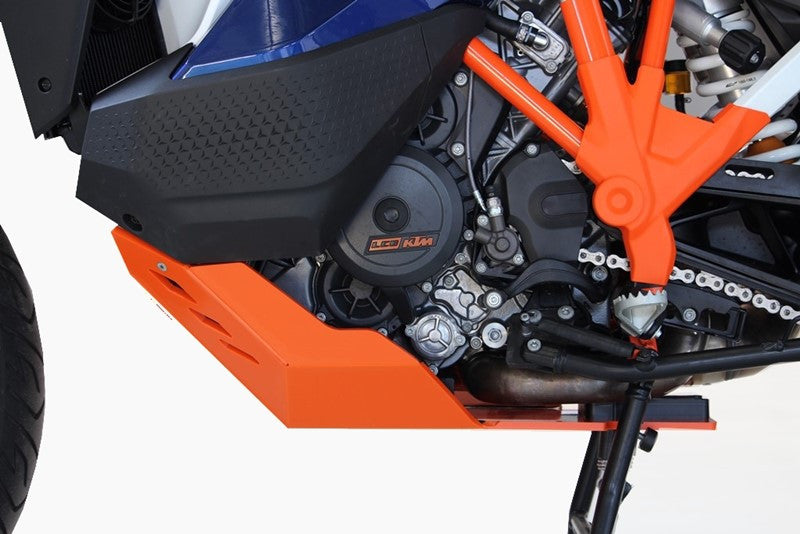 KTM 1290 SUPER ADVENTURE R/S  SKID PLATE (ZWART / ORANJE)