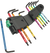 WERA TorX, Multicolour, HF 1 Stiftsleutelset met vasthoudfunctie, 9‑delig