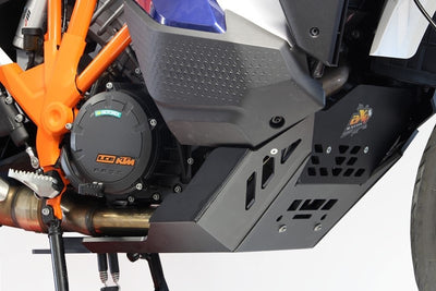 KTM 1290 SUPER ADVENTURE R/S  SKID PLATE (ZWART / ORANJE)