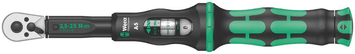 WERA Momentsleutel, 2.5-25 Nm, Click-Torque A 5