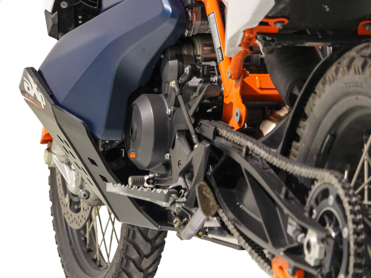 KTM 790/890 ADVENTURE R GENERATION 2 SKID PLATE (ZWART / ORANJE)