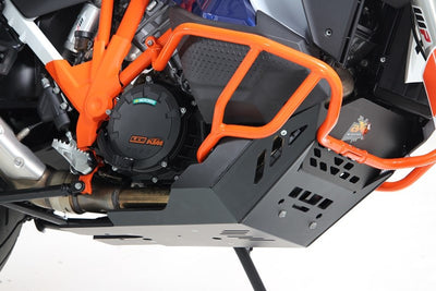 KTM 1290 SUPER ADVENTURE R/S  SKID PLATE (ZWART / ORANJE)