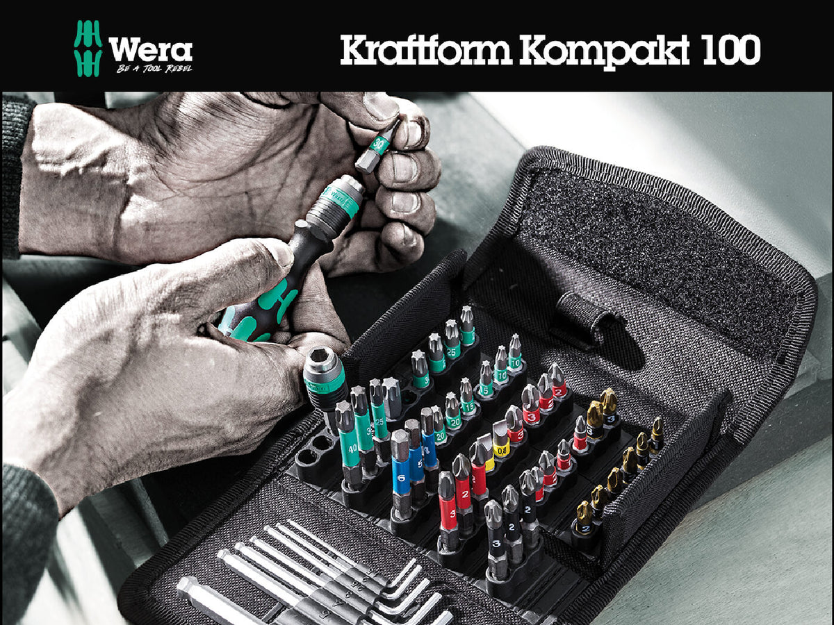 WERA Kraftform Kompakt 100, 52‑delig