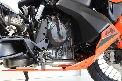 KTM 790/890 ADVENTURE R GENERATION 1 SKID PLATE (ZWART / ORANJE)