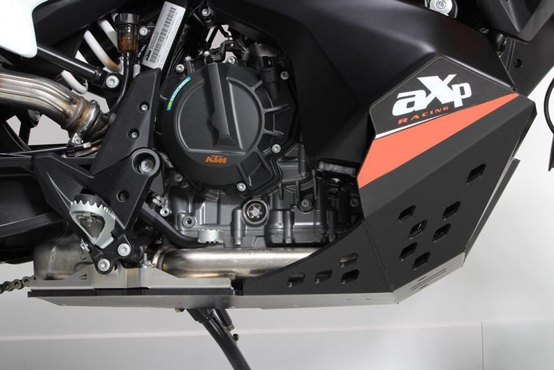 KTM 790/890 ADVENTURE R GENERATION 1 SKID PLATE (ZWART / ORANJE)