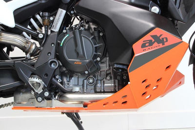 KTM 790/890 ADVENTURE R GENERATION 1 SKID PLATE (ZWART / ORANJE)