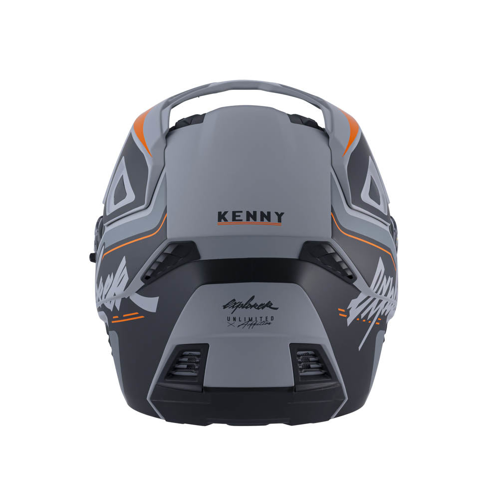 KENNY EXPLORER HELM, MAT ORANJE/GRIJS