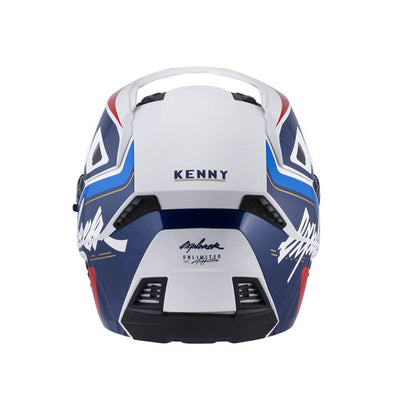 KENNY EXPLORER HELM, MAT ROOD-WIT-BLAUW