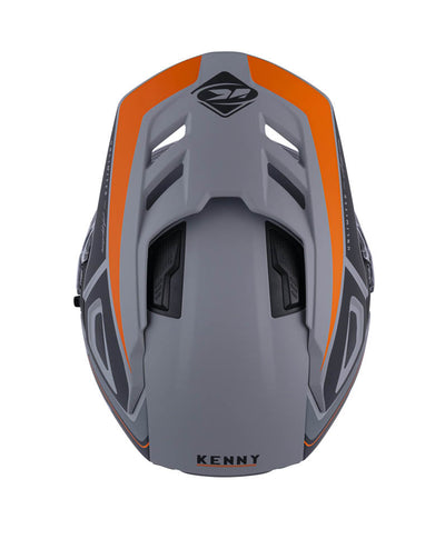 KENNY EXPLORER HELM, MAT ORANJE/GRIJS